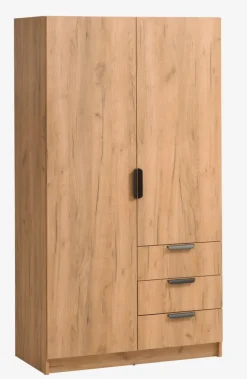 JENSLEV Garderobeskabe Med Skydedøre|Garderobeskabe Med Skydedøre|Garderobeskab 96x176 eg