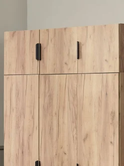 JENSLEV Garderobeskabe Med Skydedøre|Garderobeskabe Med Skydedøre|Garderobeskab 144x176 eg