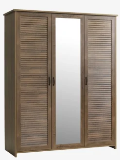 MANDERUP Garderobeskabe Med Skydedøre|Garderobeskabe Med Skydedøre|Garderobeskab 166x210 3 låger vild eg farve