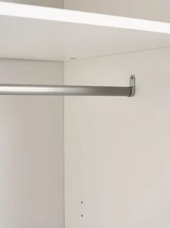 ODDER Garderobeskabe Med Skydedøre|Garderobeskabe Med Skydedøre|Garderobeskab 179x201 3 skydedøre m/spejl hvid