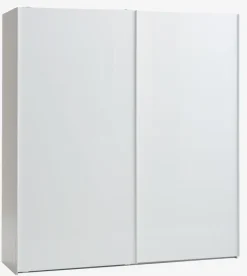 TARP Garderobeskabe Med Skydedøre|Garderobeskabe Med Skydedøre|Garderobeskab 202x221 højglans/hvid Hvidhøjglans+Hvid