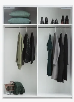 TARP Garderobeskabe Med Skydedøre|Garderobeskabe Med Skydedøre|Garderobeskab 151x201 m/spejl Hvid