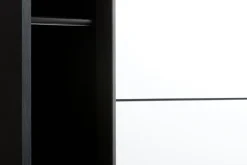 TARP Garderobeskabe Med Skydedøre|Garderobeskabe Med Skydedøre|Garderobeskab 151x201 m/spejl Sort