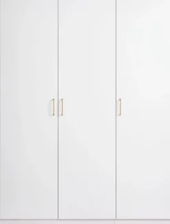 VIBY Garderobeskabe Med Skydedøre|Garderobeskabe Med Skydedøre|Garderobeskab 150x200 3 låger Hvid