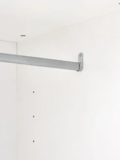 VIBY Garderobeskabe Med Skydedøre|Garderobeskabe Med Skydedøre|Garderobeskab 101x200 2 låger Hvid