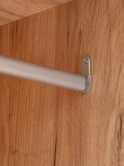 VIBY Garderobeskabe Med Skydedøre|Garderobeskabe Med Skydedøre|Garderobeskab 101x200 2 låger egefarve natur Natur,Eg