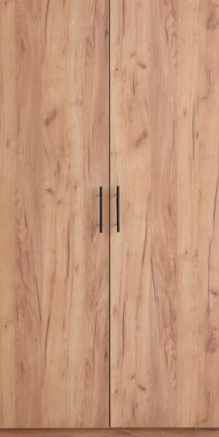 VIBY Garderobeskabe Med Skydedøre|Garderobeskabe Med Skydedøre|Garderobeskab 101x200 2 låger egefarve natur Natur,Eg