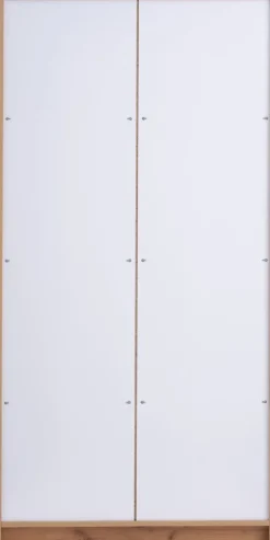 VIBY Garderobeskabe Med Skydedøre|Garderobeskabe Med Skydedøre|Garderobeskab 101x200 2 låger egefarve natur Natur,Eg