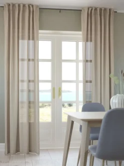 AGA Tynde Gardiner|Gardin 1x140x300 hørlook khaki