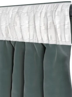 AUSTRA Kraftige Gardiner|Gardin 1x140x300 velour Grøn