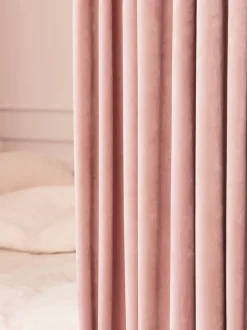 AUSTRA Kraftige Gardiner|Gardin 1x140x300 velour Rosa