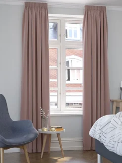 AUSTRA Kraftige Gardiner|Gardin 1x140x300 velour Rosa