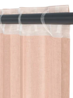 FONNA Tynde Gardiner|Gardin 1x140x245 støvet rosa