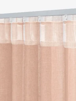 FONNA Tynde Gardiner|Gardin 1x140x245 støvet rosa