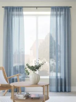 GOLTA Undergardiner|Gardin 1x140x245 støvet blå Støvblå