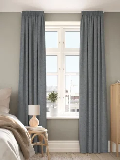 HERDLA Kraftige Gardiner|Gardin 1x140x300 isolerende antracit