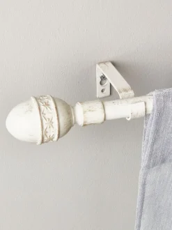 MELLOW Gardinstænger|Gardinstang 19mm 90-160cm hvid/guld