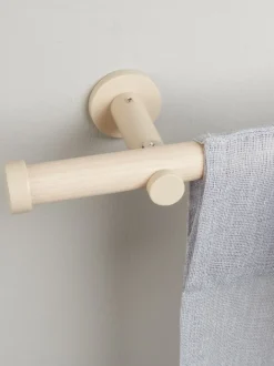 NATURE Gardinstænger|Gardinstang 90-160cm træ-look