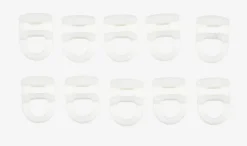 FLEXI Tilbehør Til Stænger|Glidere til skinne 10 stk/pk hvid