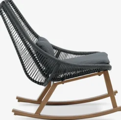 DANNEMARE Loungestole|Loungestole|Gyngestol grå