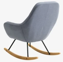 NEBEL Lænestole|Gyngestol lyseblåt stof