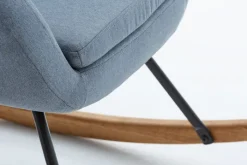 NEBEL Lænestole|Gyngestol lyseblåt stof