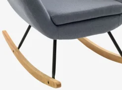 NEBEL Lænestole|Gyngestol lyseblåt stof