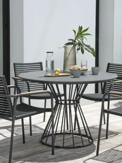 FAGERNES Firkantede Haveborde|Runde Haveborde|Havebord Ø110 grå