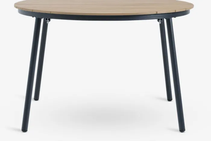 TAGEHOLM Firkantede Haveborde|Runde Haveborde|Havebord Ø118xL118/168 natur