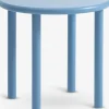 BOLBRO Hjørneborde|Sofaborde|Hjørnebord Ø45 lyseblå