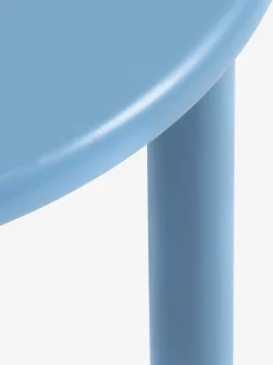 BOLBRO Hjørneborde|Sofaborde|Hjørnebord Ø45 lyseblå