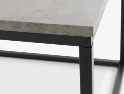 DOKKEDAL Hjørneborde|Sofaborde|Hjørnebord 60x60 betonfarve