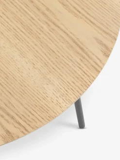 NYBO Hjørneborde|Sofaborde|Hjørnebord Ø55 egefarve/sort