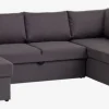 MARSLEV Sovesofaer|Sovesofaer|Hjørnesovesofa mørkegråt stof