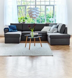 MARSLEV Sovesofaer|Sovesofaer|Hjørnesovesofa mørkegråt stof