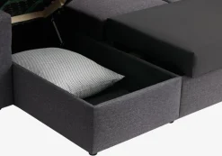 MARSLEV Sovesofaer|Sovesofaer|Hjørnesovesofa mørkegråt stof