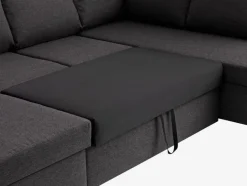 MARSLEV Sovesofaer|Sovesofaer|Hjørnesovesofa mørkegråt stof