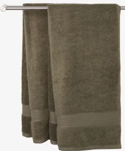 KARLSTAD Badehåndklæder|Gæstehåndklæder|Håndklæde 50x100 oliven KRONBORG Olivengrøn