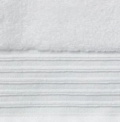 SORUNDA Badehåndklæder|Gæstehåndklæder|Håndklæde 50x100 KRONBORG Hvid