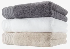 SORUNDA Badehåndklæder|Gæstehåndklæder|Håndklæde 50x100 KRONBORG Hvid