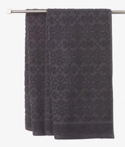 STIDSVIG Badehåndklæder|Gæstehåndklæder|Håndklæde 50x100 KRONBORG Asfalt