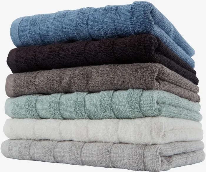 TORSBY Badehåndklæder|Gæstehåndklæder|Håndklæde 50x90 Sort