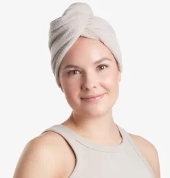 SYA Badeværelsesopbevaring|Diverse|Hårturban genanvendt polyester 2 stk. beige