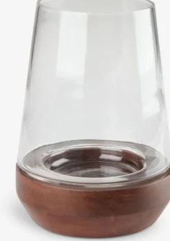 DARIUS Lanterner|Hurricane Ø15xH21cm klar/brun