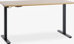 SVANEKE Hæve Sænkeborde|Hæve sænkebord 70x140 efarve/sort Eg