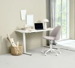 SVANEKE Hæve Sænkeborde|Hæve sænkebord 80x160 Hvid