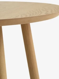 MUNKEBO Hjørneborde|Sofaborde|Indskudsborde Ø55/Ø45 egefarve 2 stk.