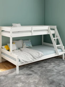 VESTERVIG Børnesenge|Køjeseng 80/120x200 inkl. stige hvid