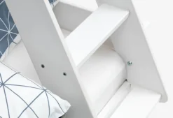 VESTERVIG Børnesenge|Køjeseng 80/120x200 inkl. stige hvid