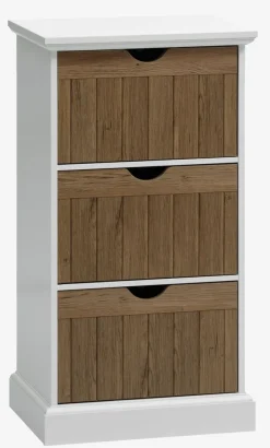 OLDEKROG Kommoder|Kommoder|Kommode 3 skuffer egefarve/hvid